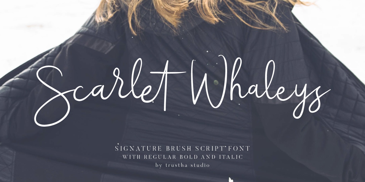 Schriftart Scarlet Whaleys